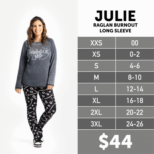 Julie Size Chart